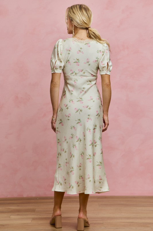 Satin Lace Dress