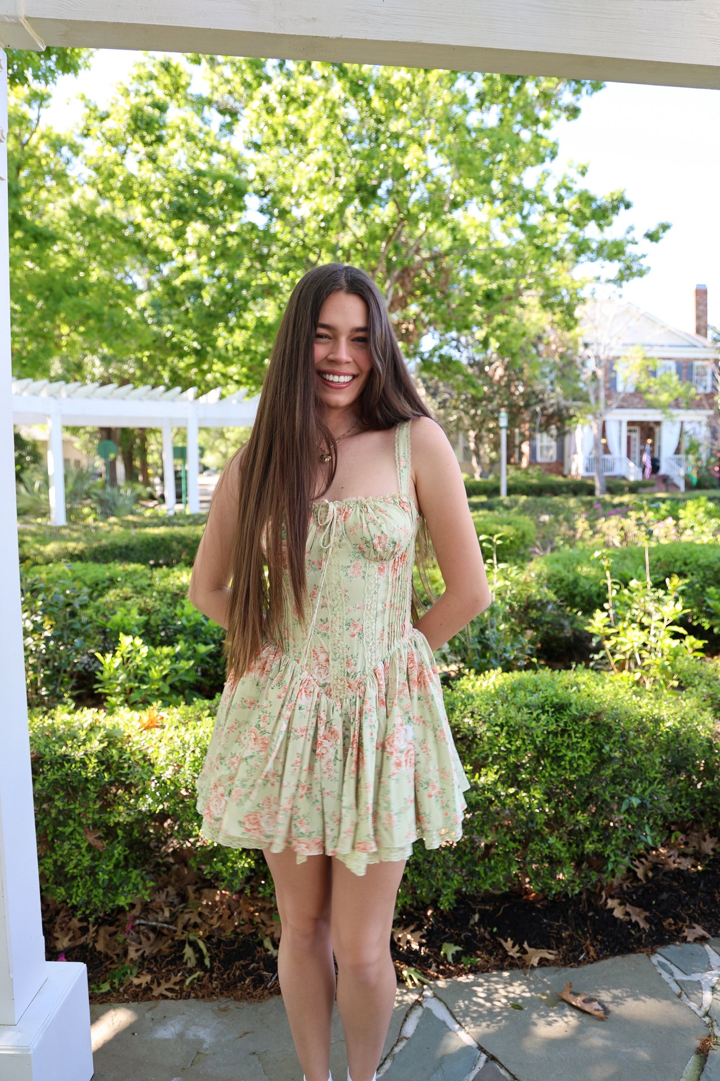 Homecoming Princess Floral Corset Dress