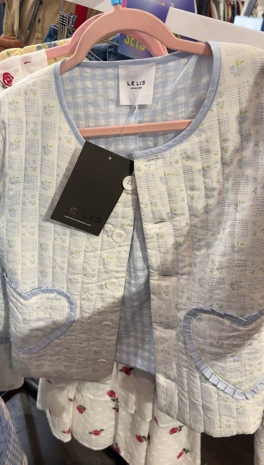 Heart Blue Cardigan December