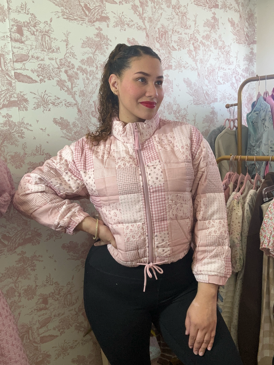 Enchanted Swan Lake Quilted Jacket