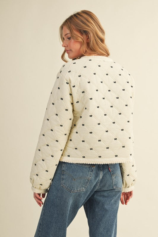 Bow Embroidered Jacket
