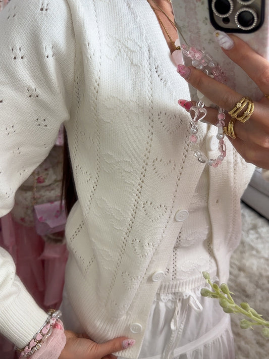 The Harvest Pointelle Cardigan