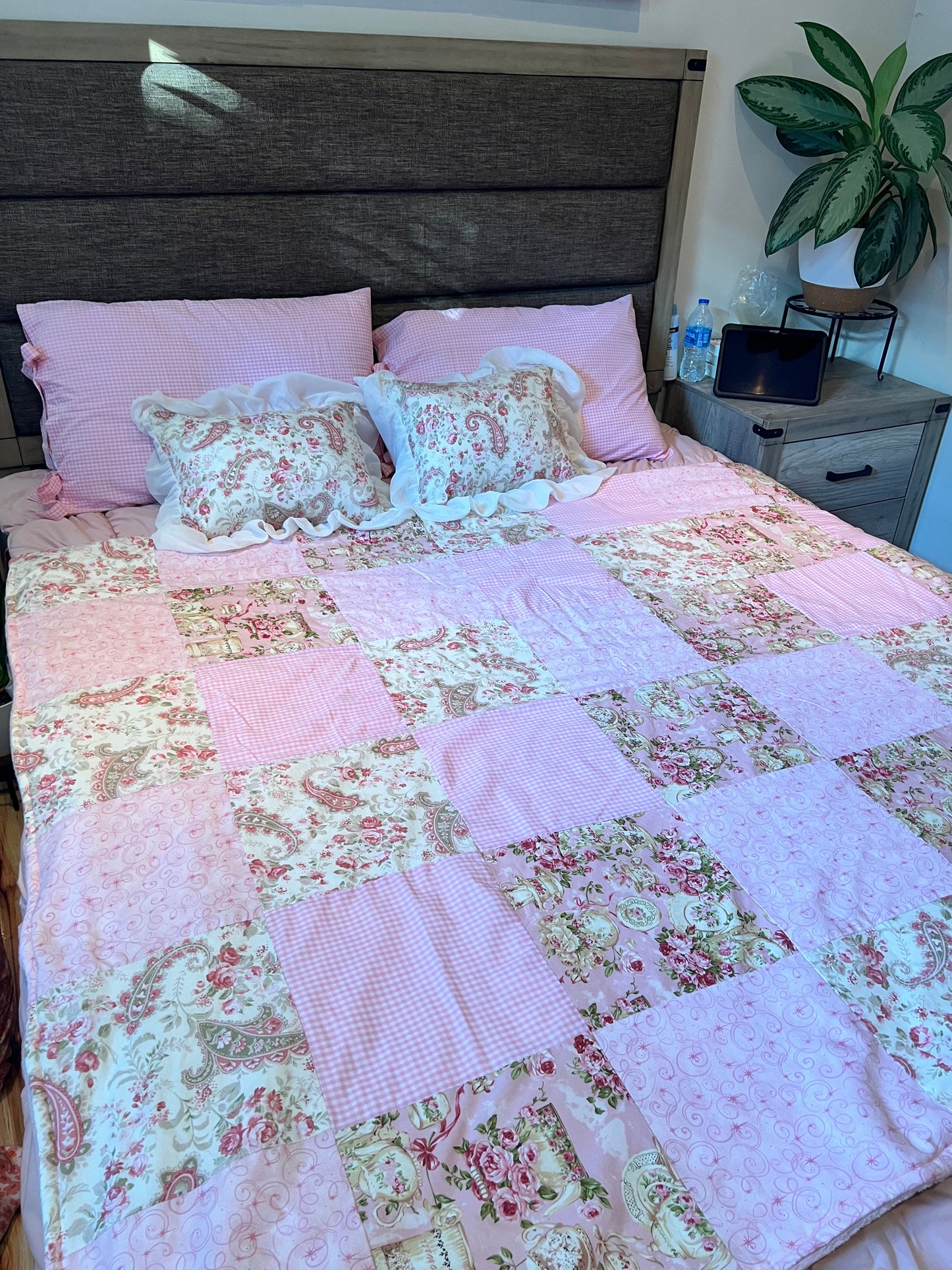 The Mademoiselle Patchwork Cotton Handmade Quilt