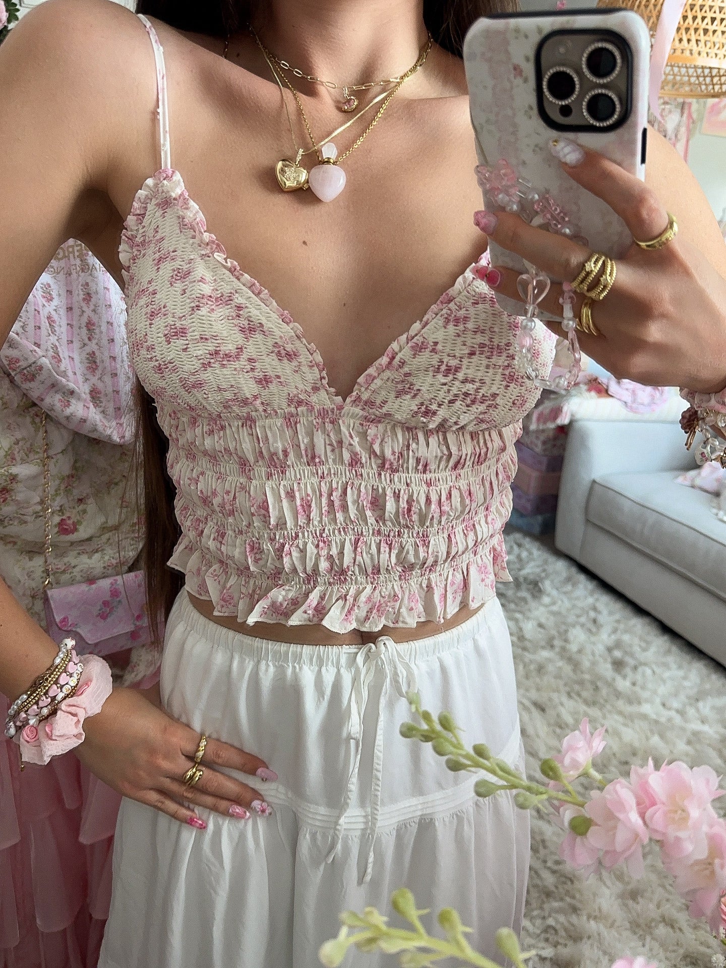The Noonas Crop Top Pink