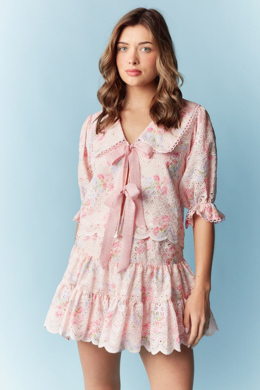 Bel Fiore Eyelet Embroidered Set