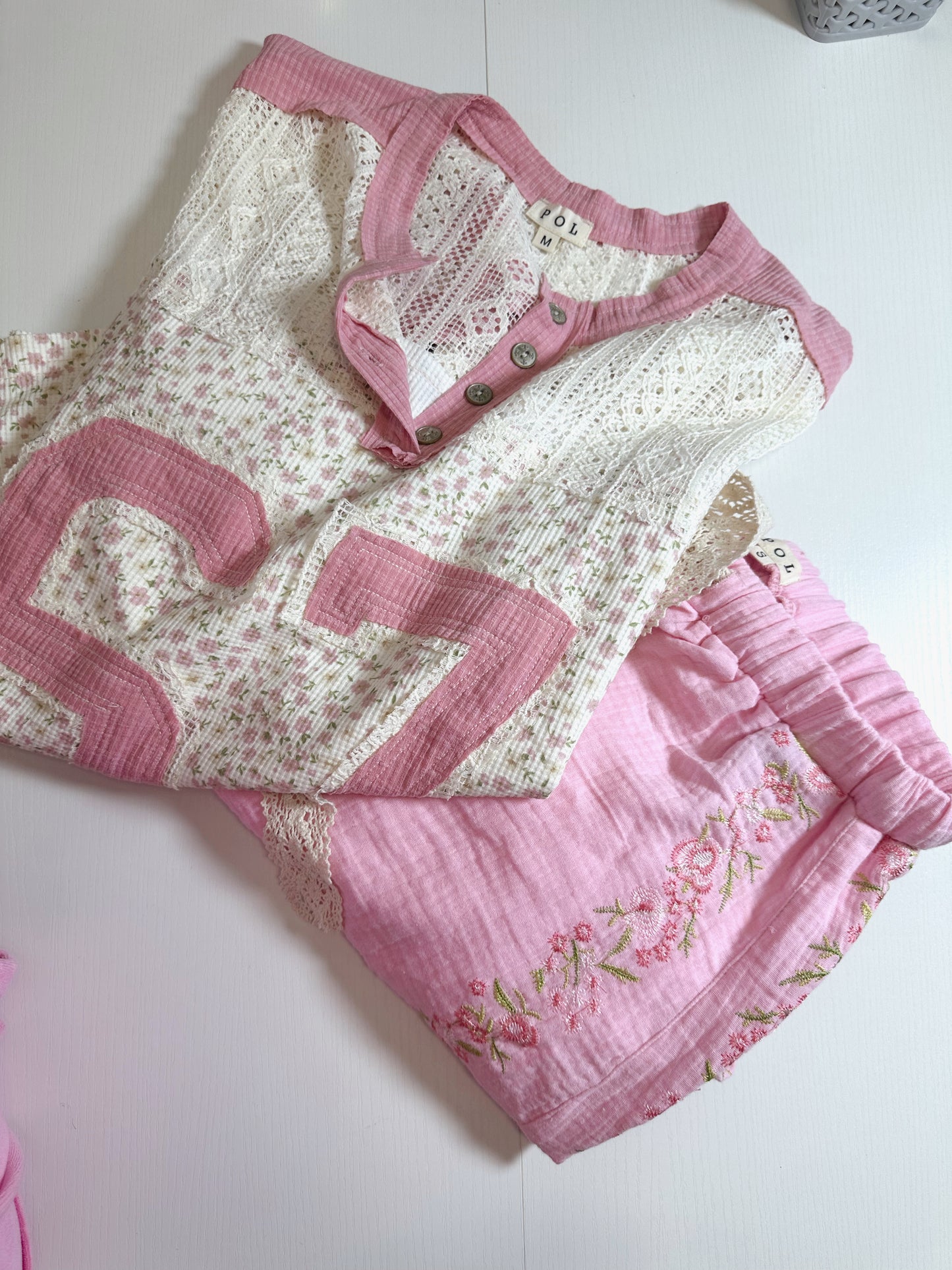 The Florette Pink Oversized Top