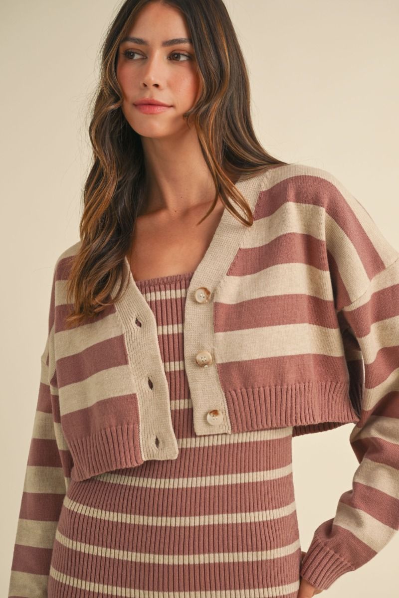 Fiona’s Diner Oversized Dress and Cardigan Set