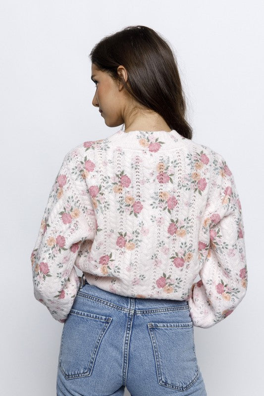 Florette Oversized Cropped Cardigan