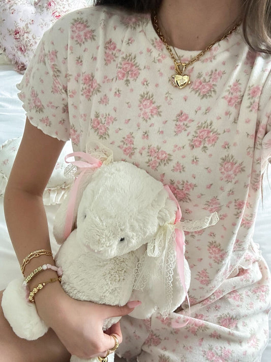 Bouquet Garden Rose Floral Lounge Set