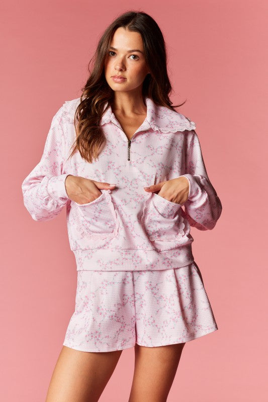 Floral Waffle Print Set