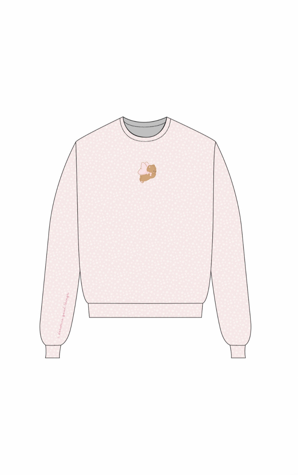 Sweet Dreams Happy Camp3r Pink Sweatshirt