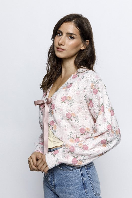 Florette Oversized Cropped Cardigan
