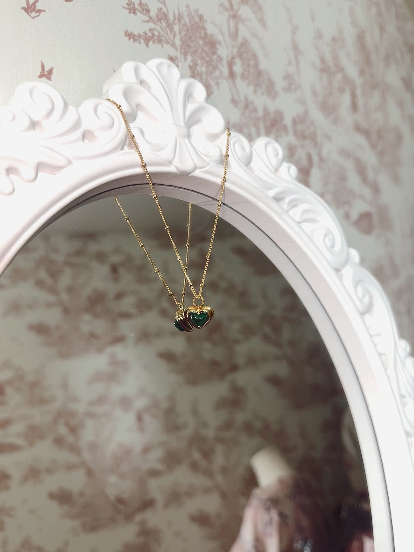 Emerald City 18K Gold Plated Petite Heart Necklace