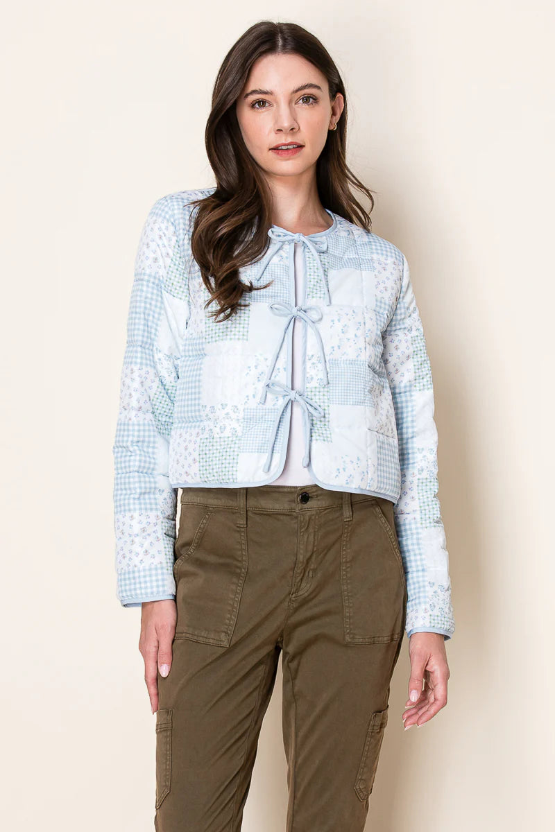 The Blue Sugar Plum Quilted Cardigan