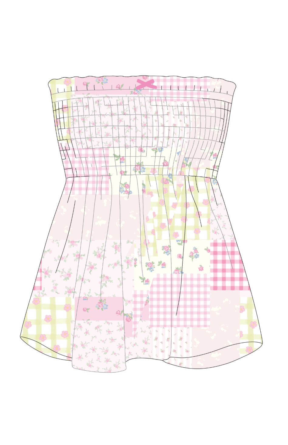 Happy Camp3r Patchwork Top April
