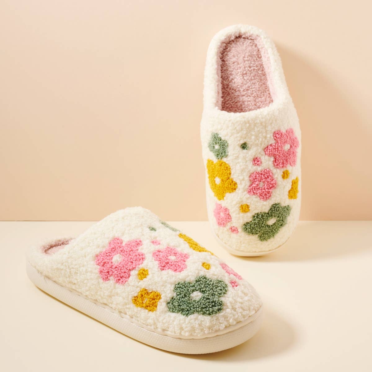 Cozy Daisy Multi Floral Home Slippers