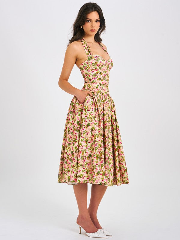 Halter Corset Maxi Dress Pre Order