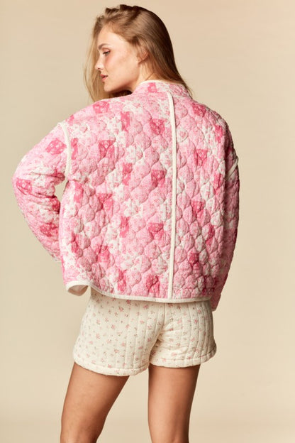 Quilted Patchwork Floral Jacket