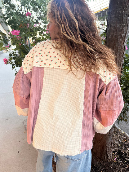 Noonacore Oversized Patchwork Shirt