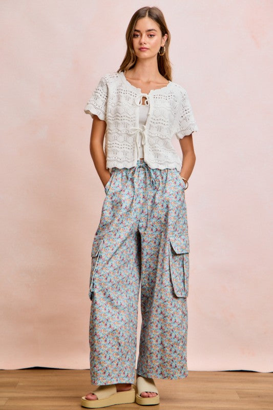Floral Cargo Pants