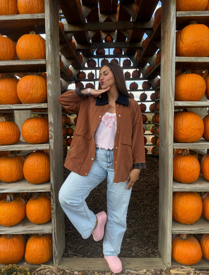 Pink City Clog Cozy Slippers Size Down