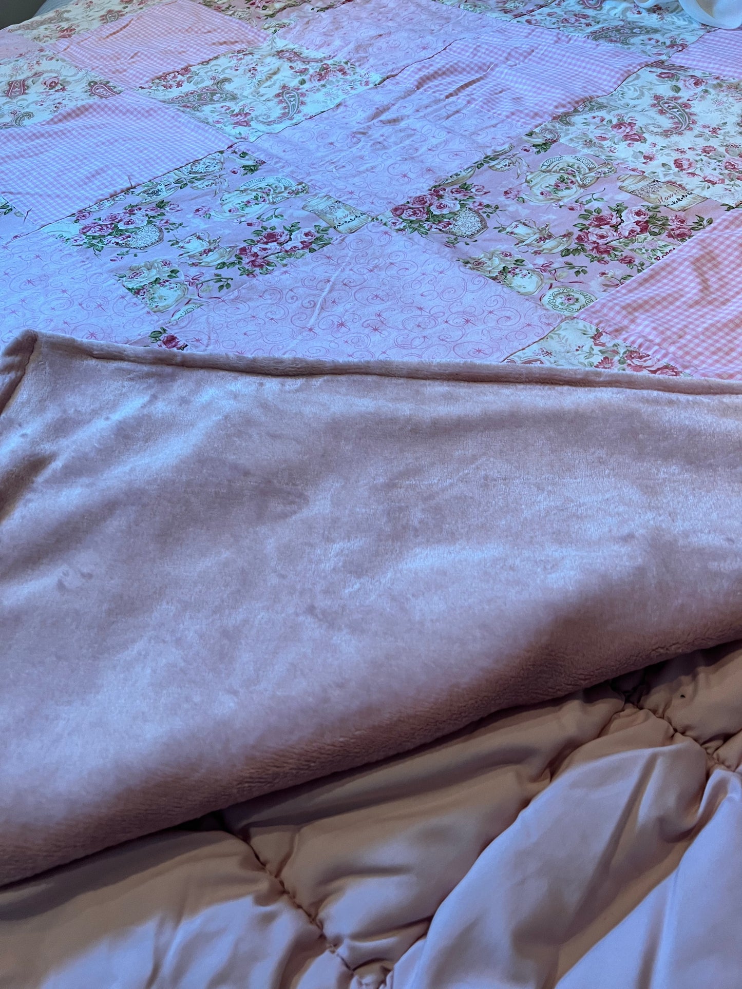 The Mademoiselle Patchwork Cotton Handmade Quilt