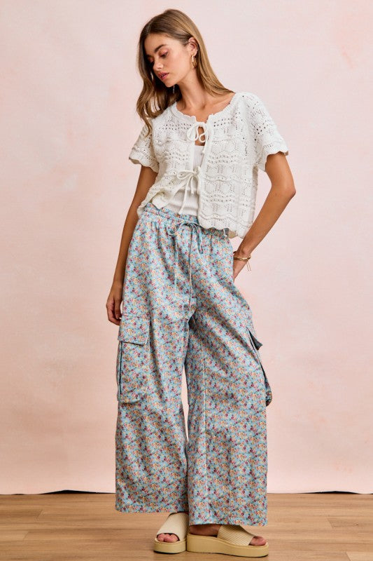 Floral Cargo Pants