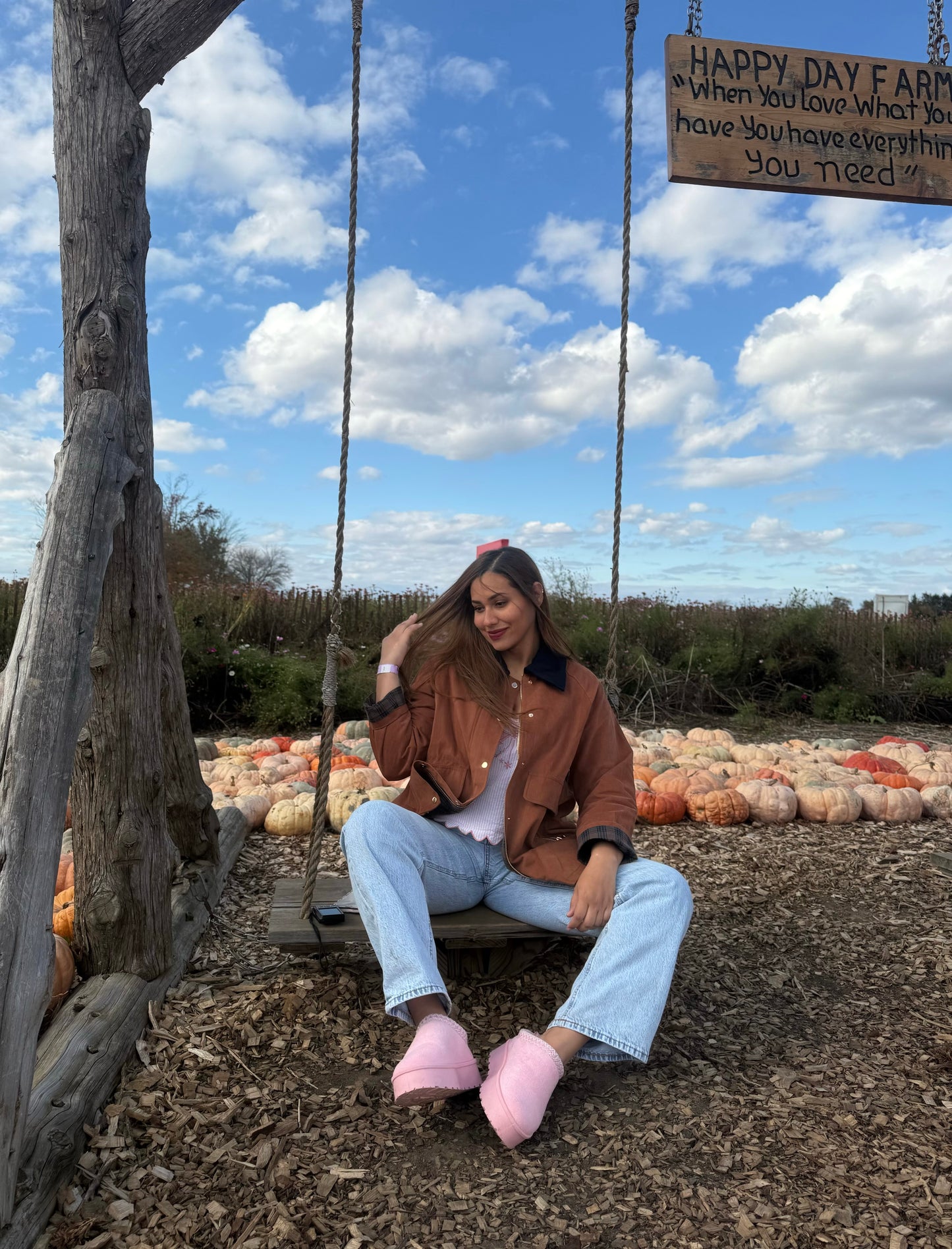 Pink City Clog Cozy Slippers Size Down