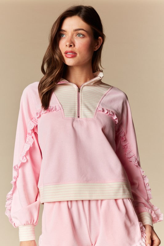 Quarter Zip Lounge Set