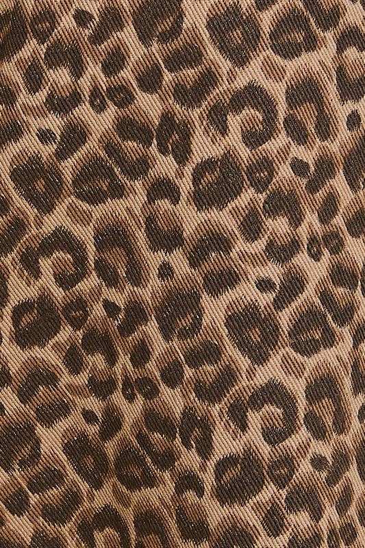 Cheetah In Love Comfy Cotton Wide Leg Animal Print Pants