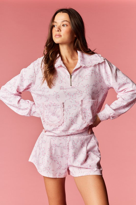 Floral Waffle Print Set