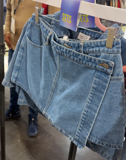 Denim Set Top And Skort January