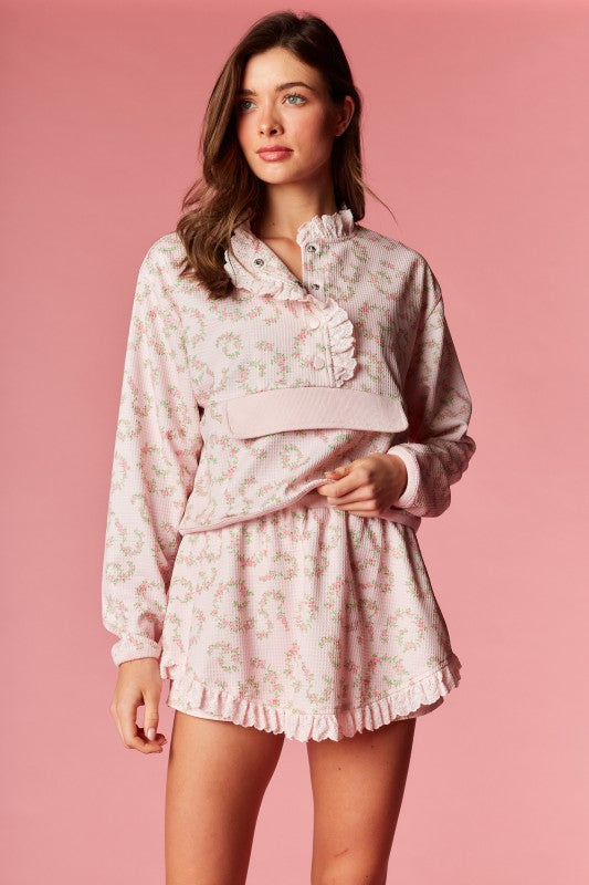 Floral Vintage Waffle Set