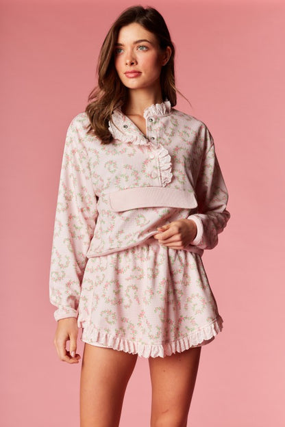 Floral Vintage Waffle Set