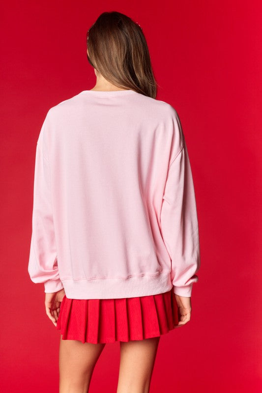 Christmas Town Embroidered Sweatshirt