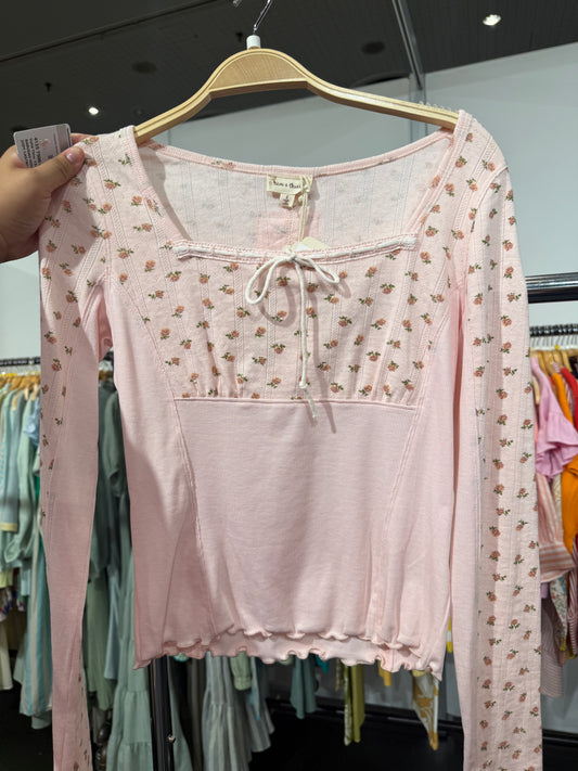 Peach Long Sleeve Knit Top December