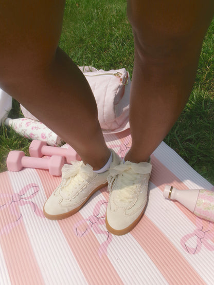 Bowsie Ivory Embroidery Shoes