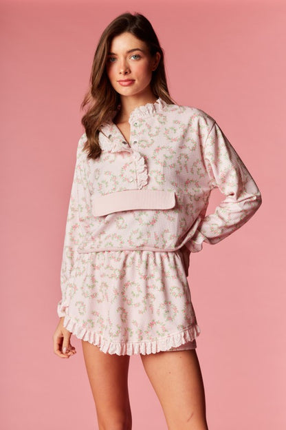 Floral Vintage Waffle Set