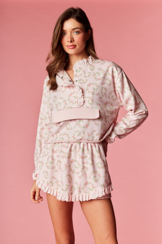 Floral Vintage Waffle Set