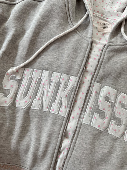 PRE ORDER It Girl Roses Sunkissedcoconut Full Zip Hoodie