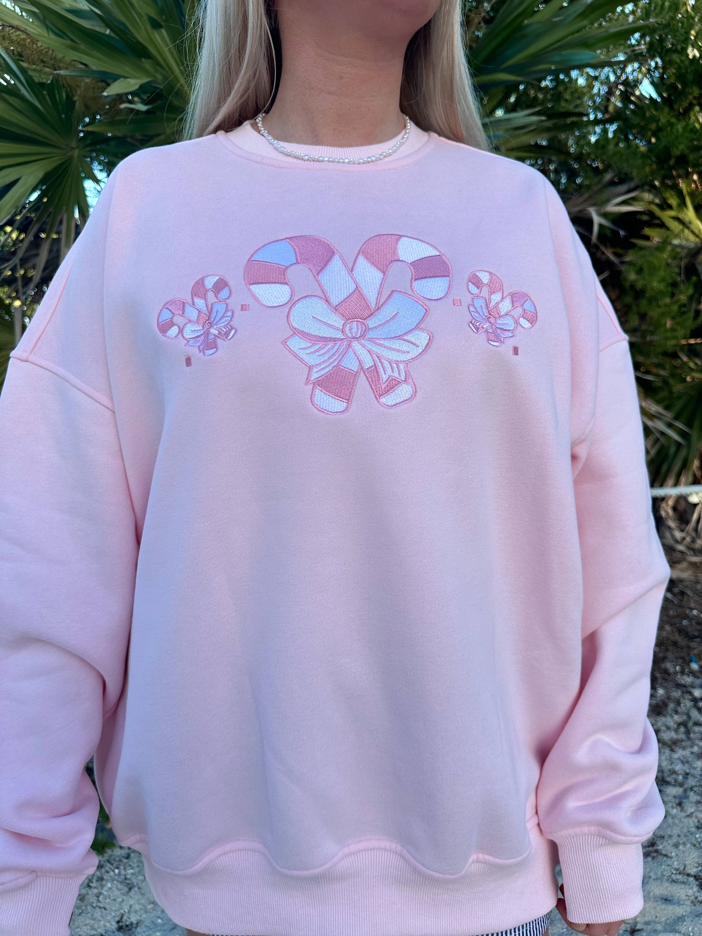 Sindy Lou Candy Cane Wonderland Sweatshirt