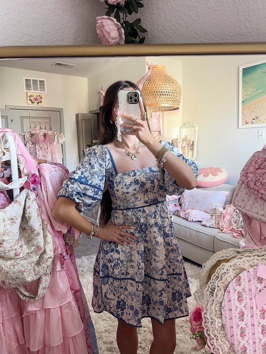 Chinoiserie Chic Cotton Dress