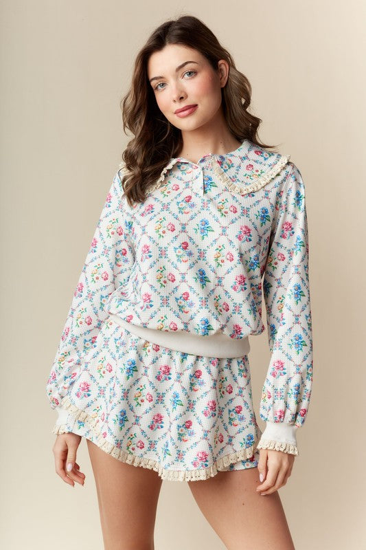 Vintage Tutti Floral Loungewear Set