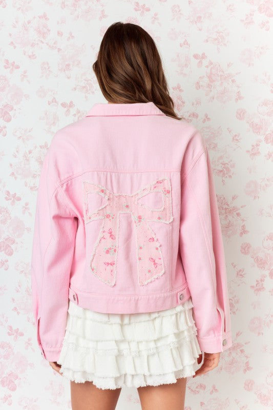 Dainty Dahlia Twill Cotton Jacket