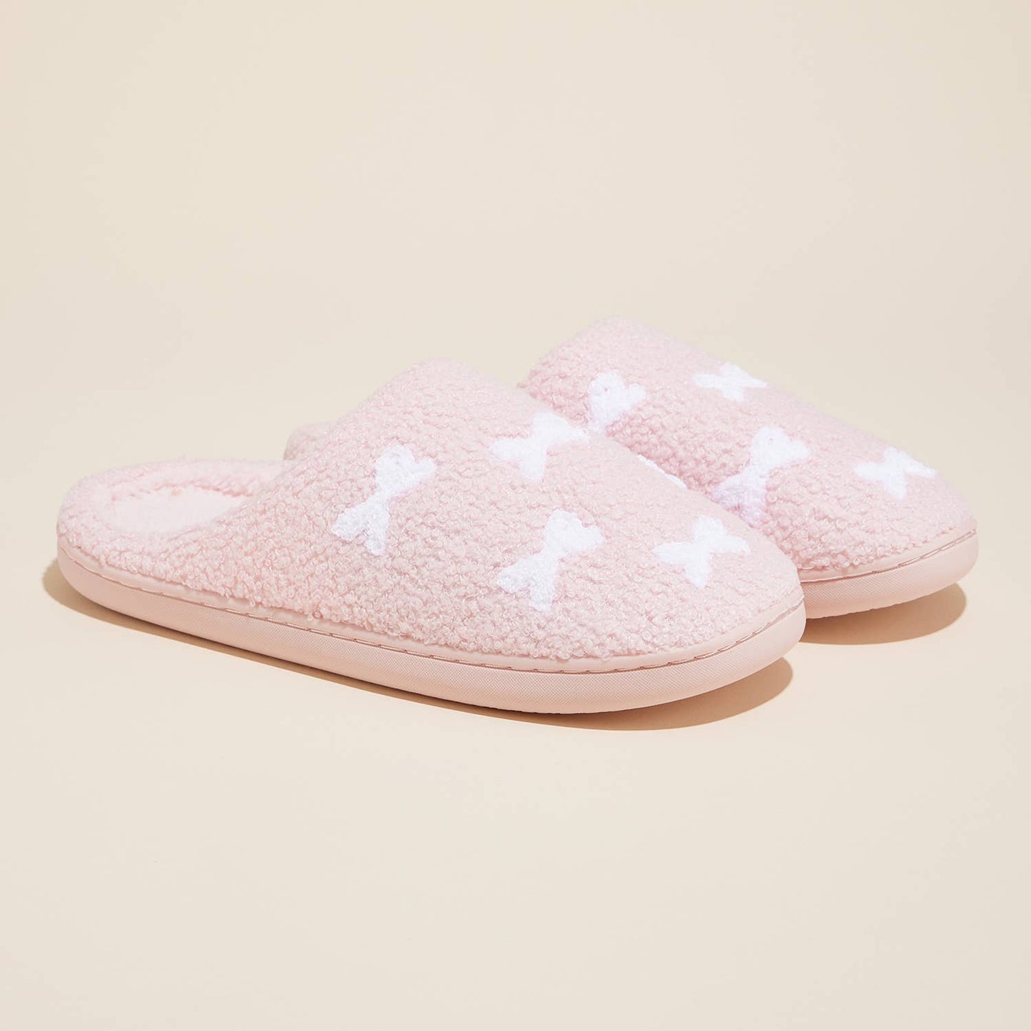 Pinky and Cozy Little Ribbons Home Slippers