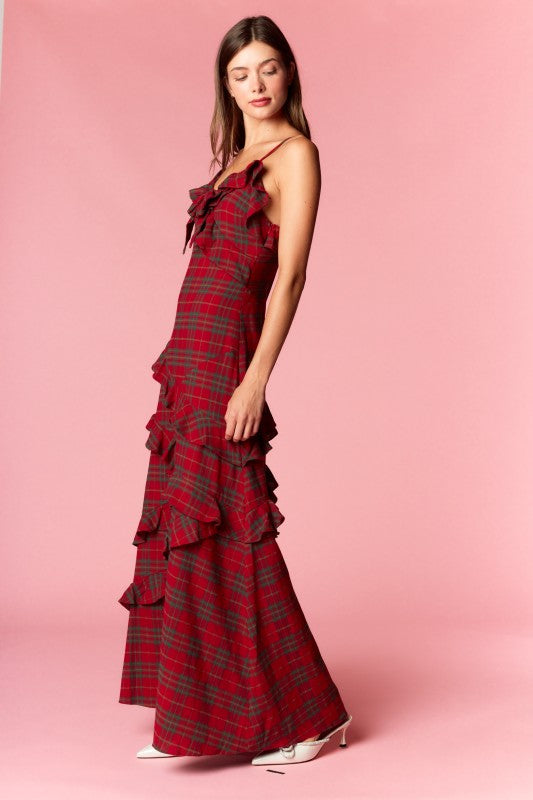 The Christmas Lady Cotton Maxi Dress