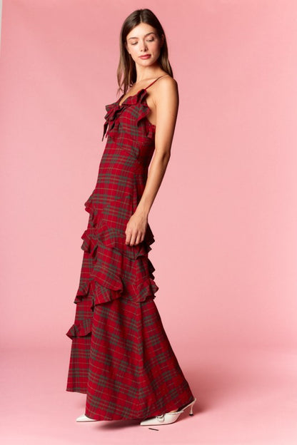 The Christmas Lady Cotton Maxi Dress