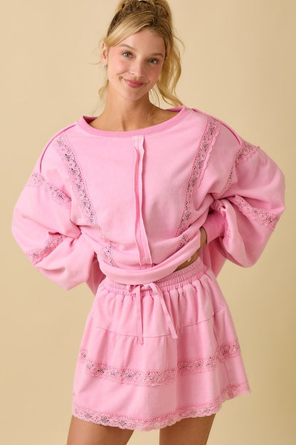 Pink Top & Skort Set