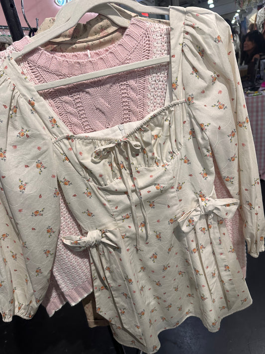 Cream Multi Floral Mini Dress December
