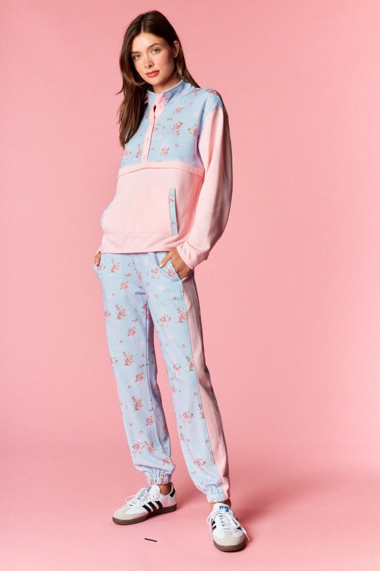 Pastel Floral Lounge Set